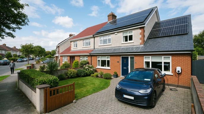 EV Charger Installation Cost in Ireland: 2026 Prices 4 Electrician installing an RCBO in a domestic consumer unit for an EV charger circuit